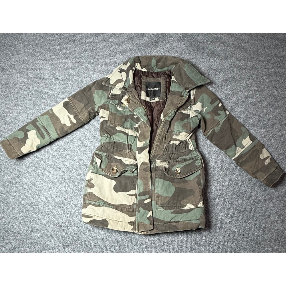 Me Jane Kids Camouflage‎ Jacket Utility Military Style Size 4